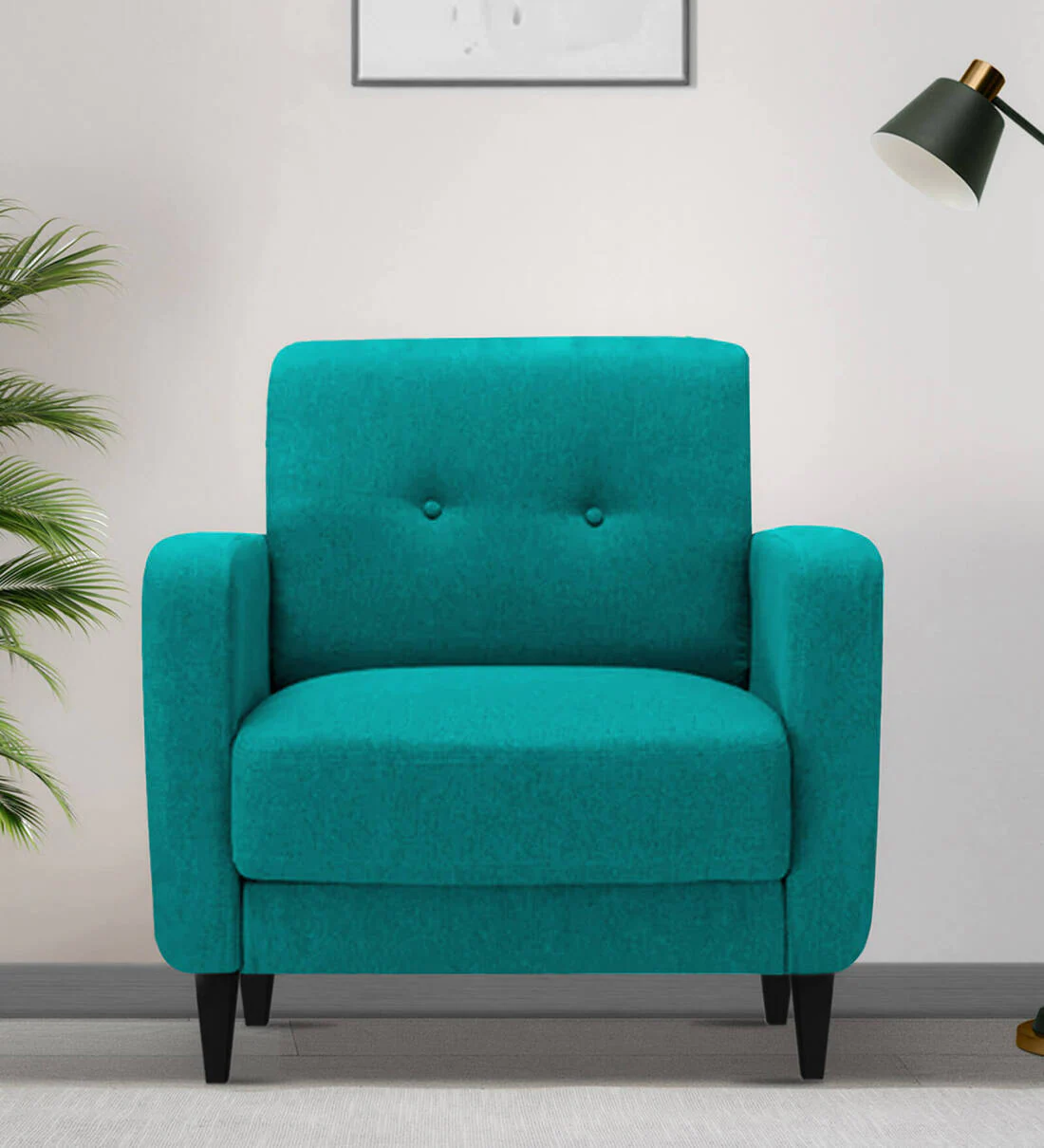 Marq Fabric Sofa in Sea Green Colour