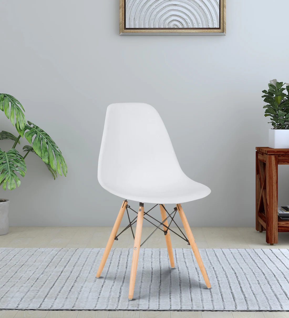 Eames Plastic Iconic Chair in White Colour